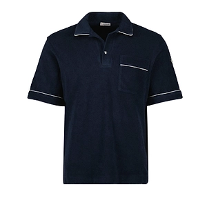 Moncler Toweling Short-Sleeved Polo Shirt