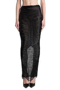 Monot Zipped Tulle Maxi Skirt