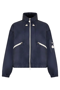 Moncler Logo Patch Zip-Up Jacket