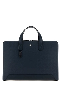 Montblanc Embossed Top Handle Laptop Bag