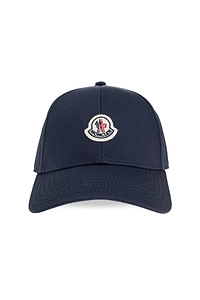 Moncler Logo Patch Curved Peak Cap