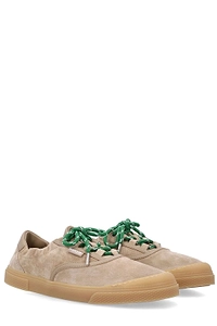 Moncler Vera Leisure Suede Low-Top Sneakers
