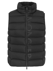 Moncler Logo Printed Zipped Vest