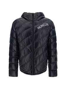 Moncler Logo Printed Zip-Up Jacket