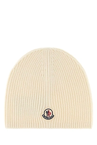 Moncler Logo Ribbed Beanie Hat