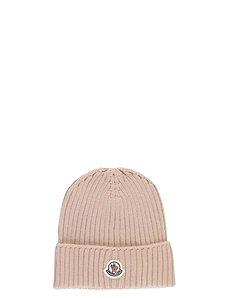 Moncler Logo Wool Beanie Hat