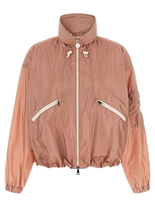Moncler Logo Patch Zip-Up Jacket