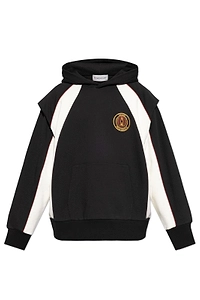 Moncler Genius X Palm Angels Logo Patch Striped Hoodie
