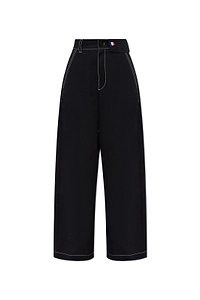 Moncler X Palm Angels Logo Patch Wide-Leg Jeans