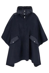 Moncler Zip-Up Hooded Cape