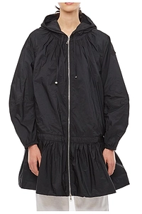 Moncler Zipped Drawstring Hooded Coat