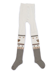 Monnalisa Bear Intarsia Stretched Socks