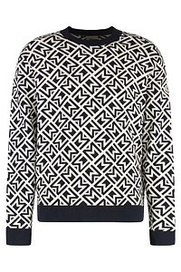 Moncler Logo Patch Long Sleeved Sweater