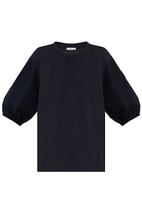 Moncler Puff Sleeve Detailed Crewneck Top