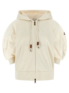 Moncler Puff-Sleeved Zip-Up Hoodie