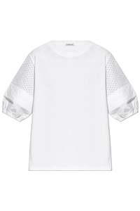 Moncler Puff Sleeve Detailed Crewneck Top