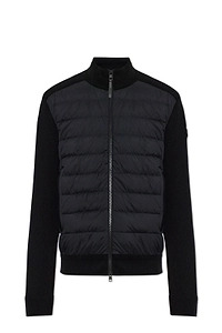 Moncler Quilted Front Zipped Cardigan