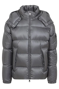 Moncler Logo Patch Hooded Puffer Jacket