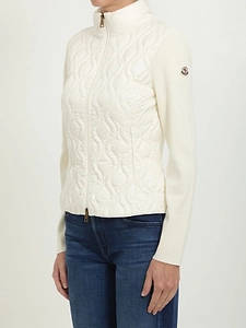 Moncler Quilted Padded Zip Cardigan
