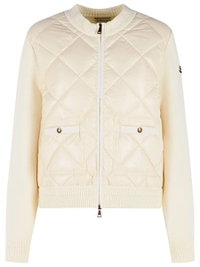 Moncler Logo Patch Padded Cardigan