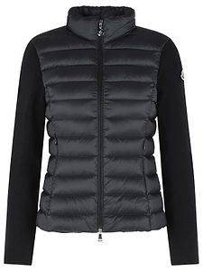 Moncler Quilted Zip-Up Cardigan