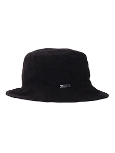 Monnalisa Floral-Motif Logo Plaque Bucket Hat