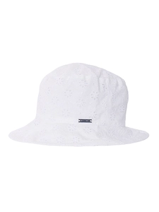 Monnalisa Floral-Motif Logo Plaque Bucket Hat