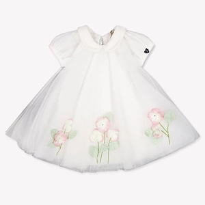 Monnalisa Floral Tulle Baby Dress