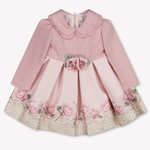 Monnalisa Floral Trim Baby Dress
