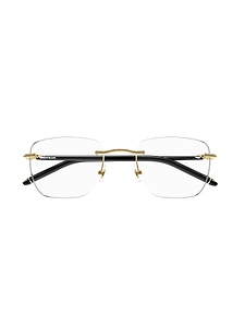 Montblanc Eyewear Rimless Rectangle-Lens Glasses