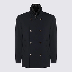 Montecore Double-Breasted Funnel Neck Coat
