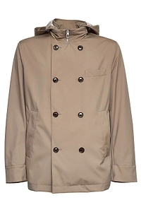 Montecore Double-Breasted Hooded Jacket