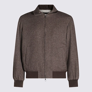 Montecore Herringbone Zip-Up Jacket