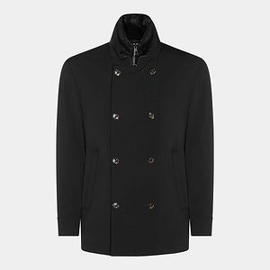 Montecore Quilted Insert Double-Breasted Coat