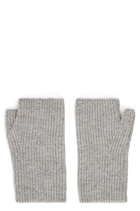 Moorer Ribbed Fingerless Gloves