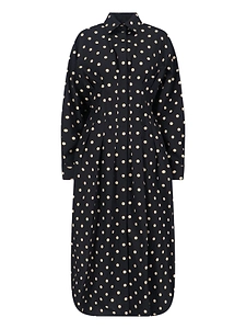 Moschino Dot Printed Long Sleeve Dress