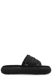 Moon Boot Icon Criss-Cross Strapped Slides