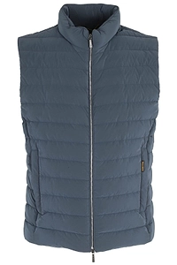 Moorer High-Neck Quilted Down Vest