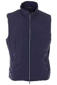 Moorer Zip-Up High Neck Gilet