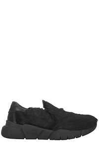 Moschino Faux Fur Slip-On Sneakers