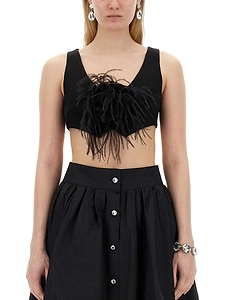 Moschino Floral-Brooch Asymmetric Waistcoat