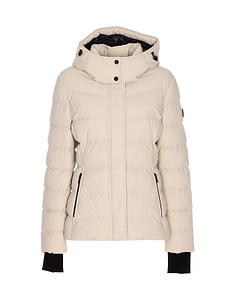 Moose Knuckles Hooded Logo Patch Jacket