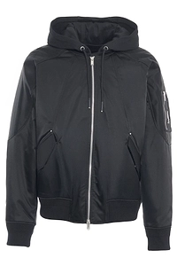 Logo Plaque Bomber Jacket