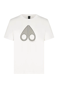 Moose Knuckles Logo Printed Crewneck T-Shirt