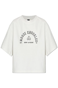 Moose Knuckles Logo Printed Crewneck T-Shirt