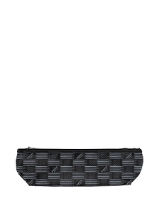 Checked Zip Make Up Bag