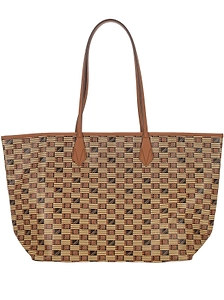 Geometric Print Tote Bag