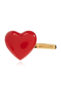 Moschino Heart Palque Hair Clip