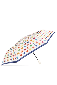 Heart Printed Folding Umbrella