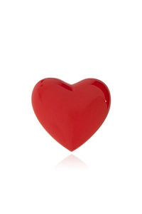 Moschino Heart Shaped Logo Engraved Ring